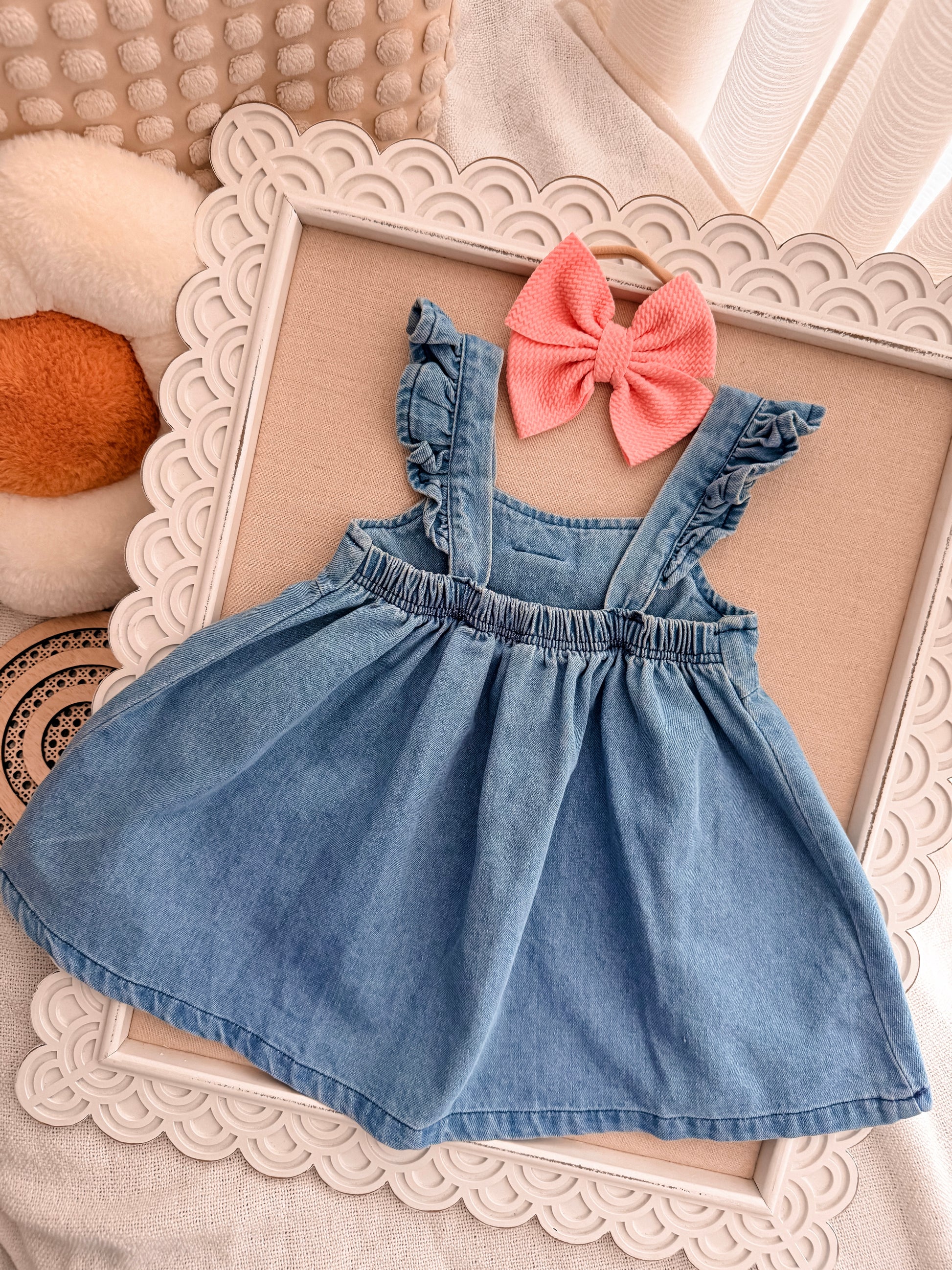 Denim Bow Dress