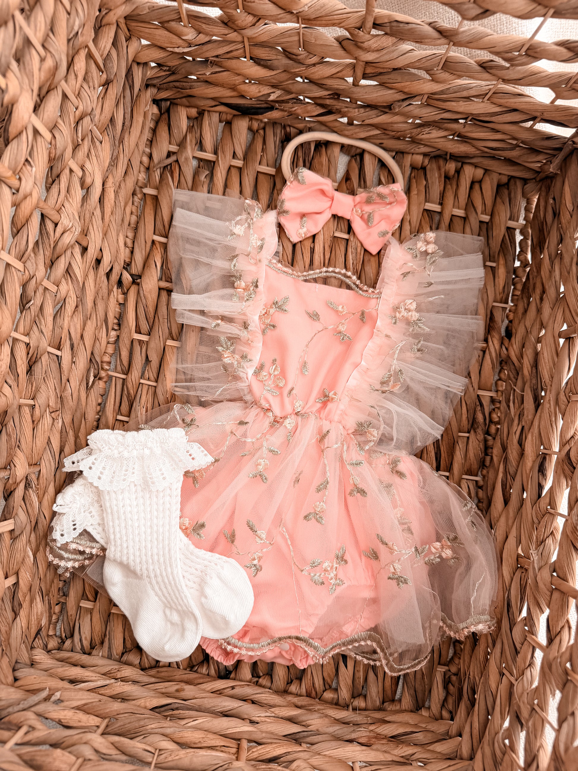 Pink Liitle Fairy  Romper Set