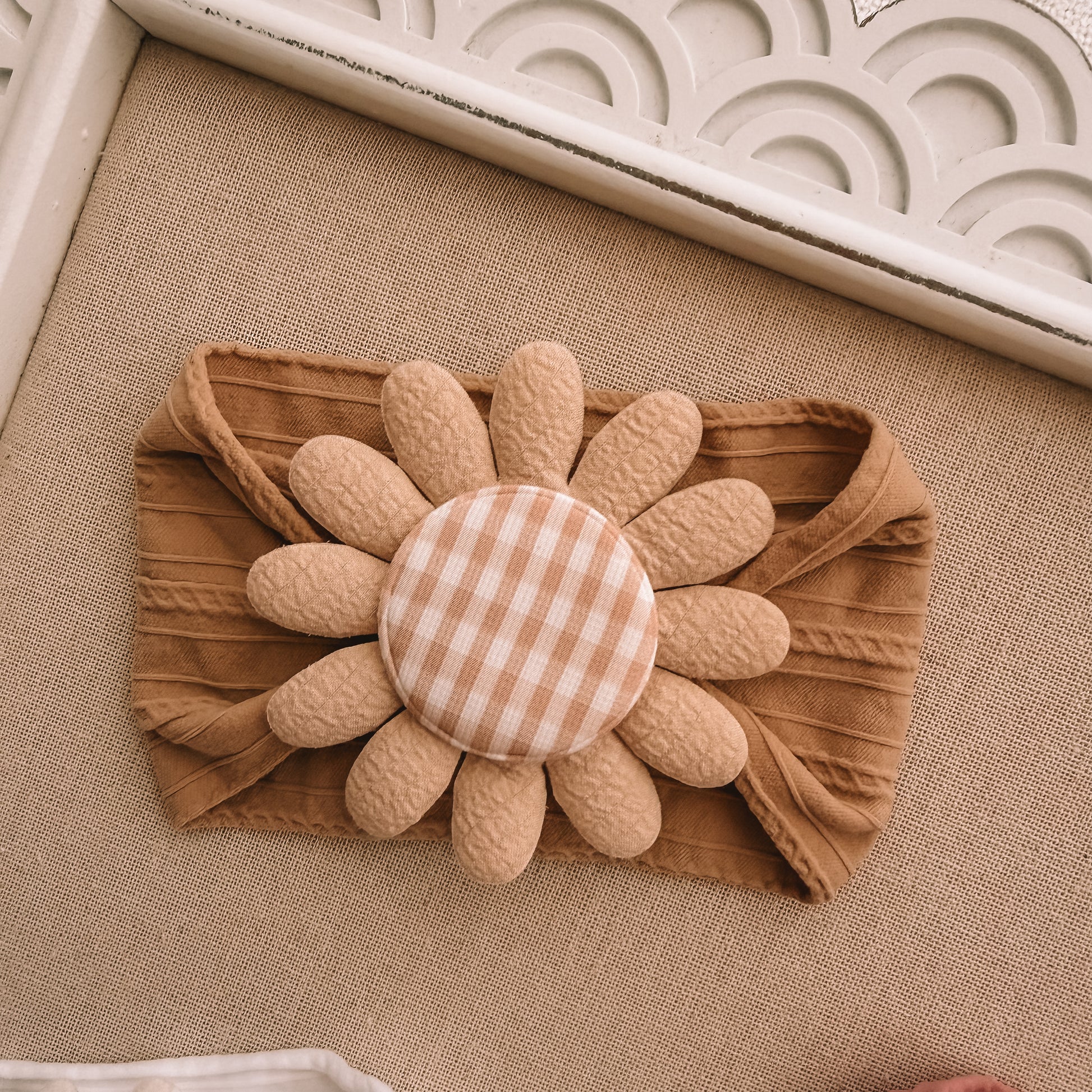 Daisy Gingham Headband
