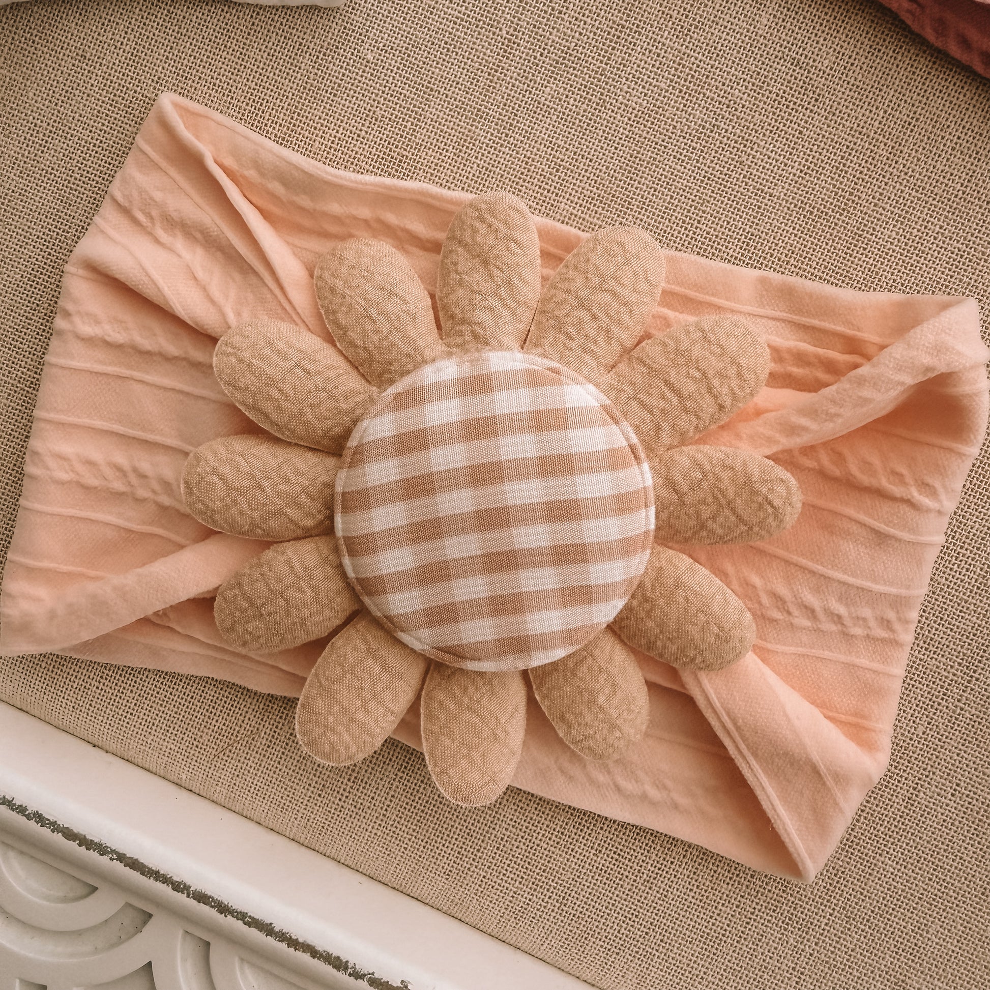 Daisy Gingham Headband