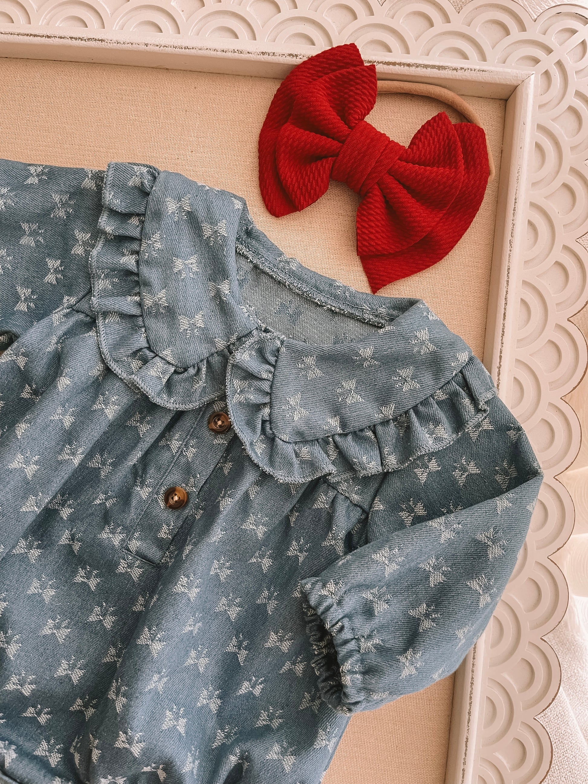 Denim Girl Romper