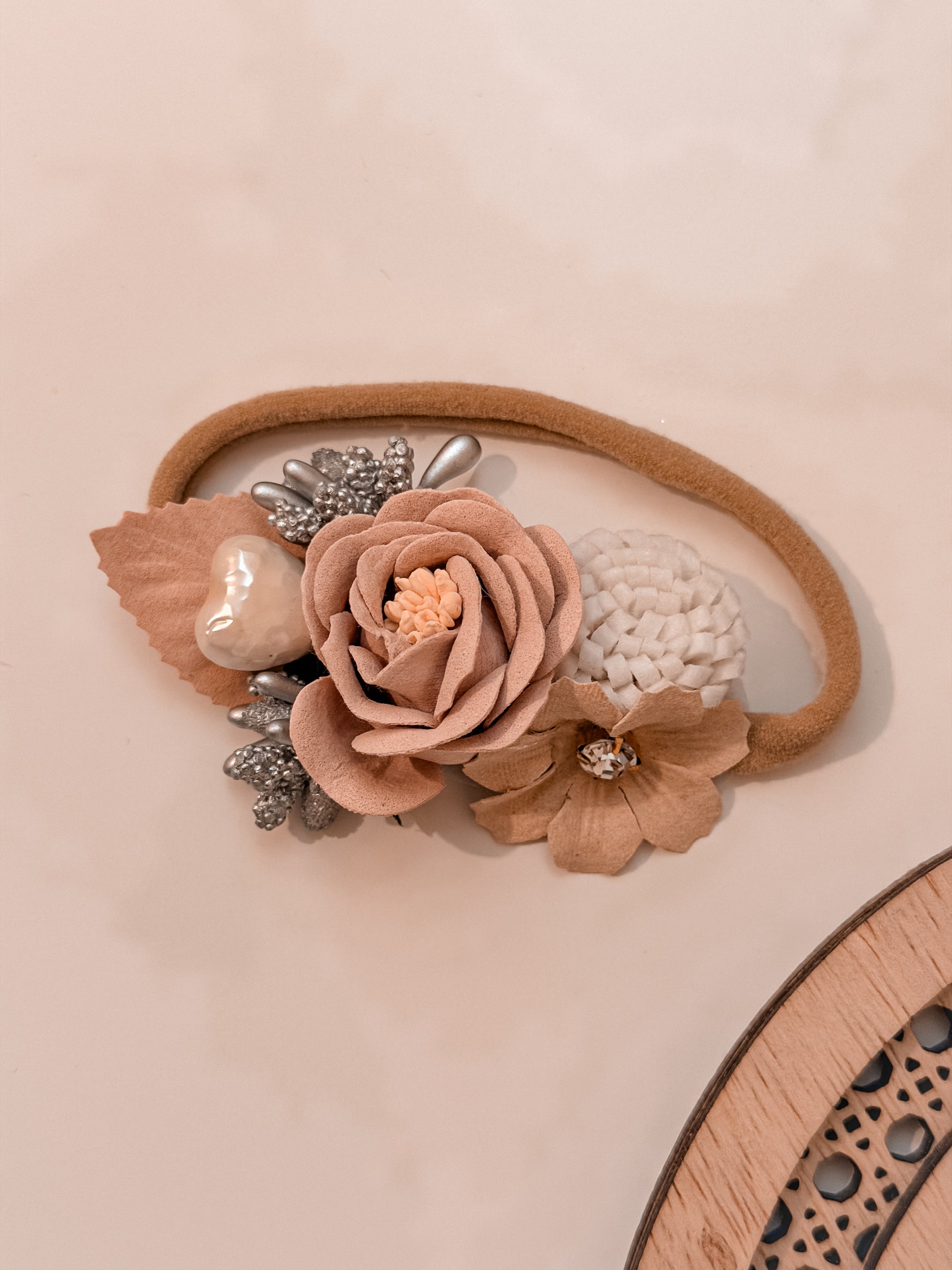 Heart & Rose Headband