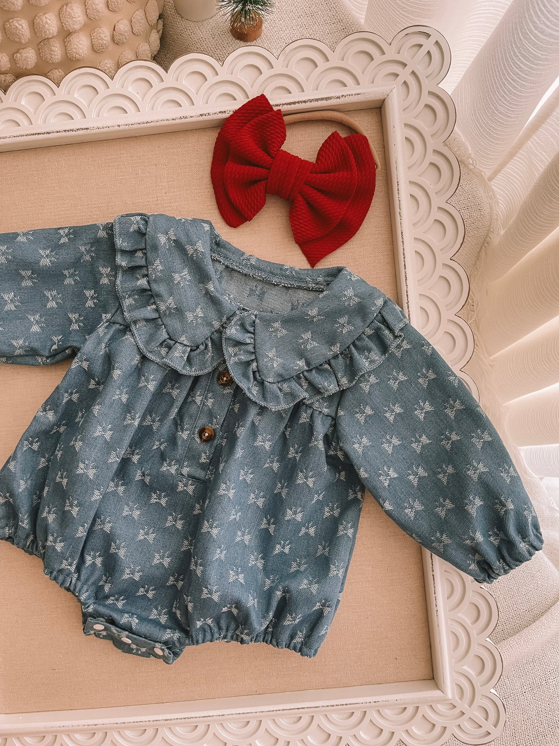 Denim Girl Romper