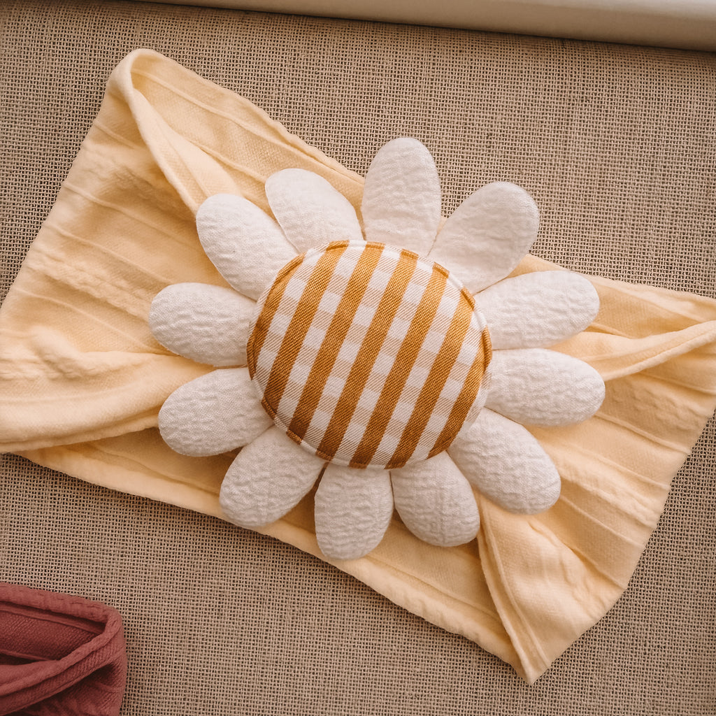 Daisy Gingham Headband