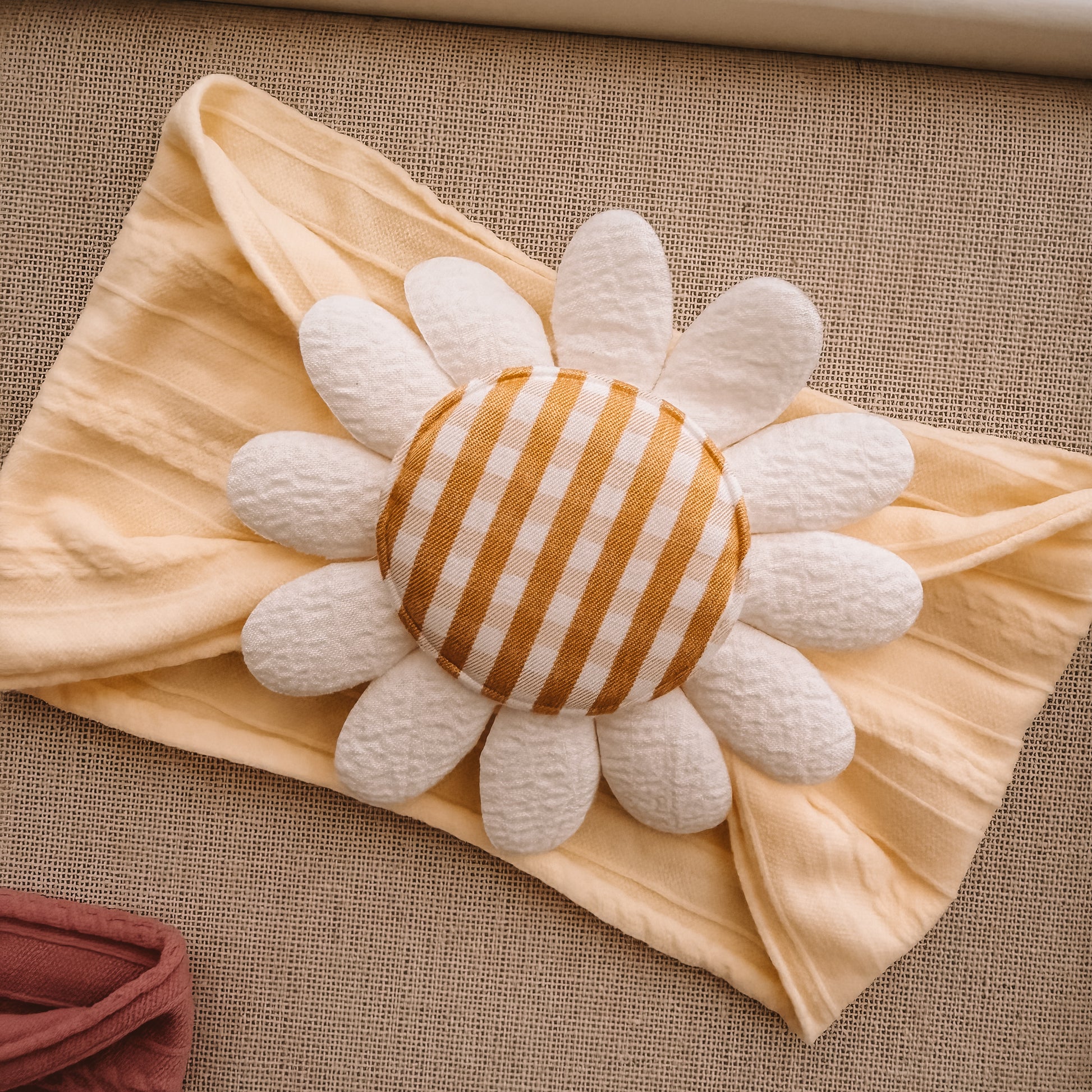 Daisy Gingham Headband