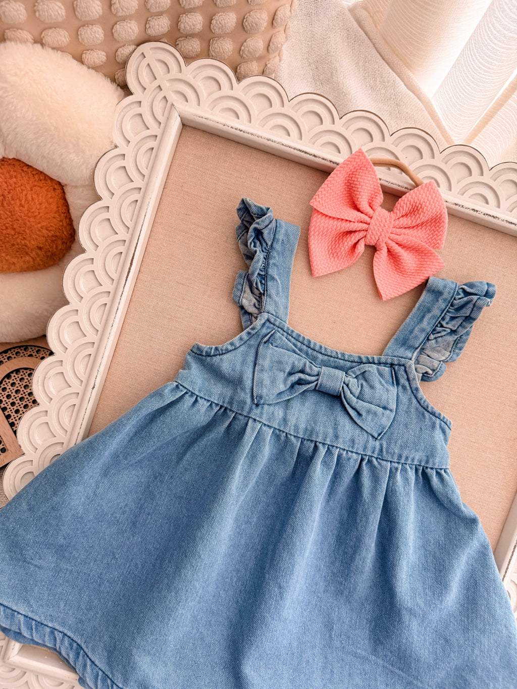Denim Bow Dress