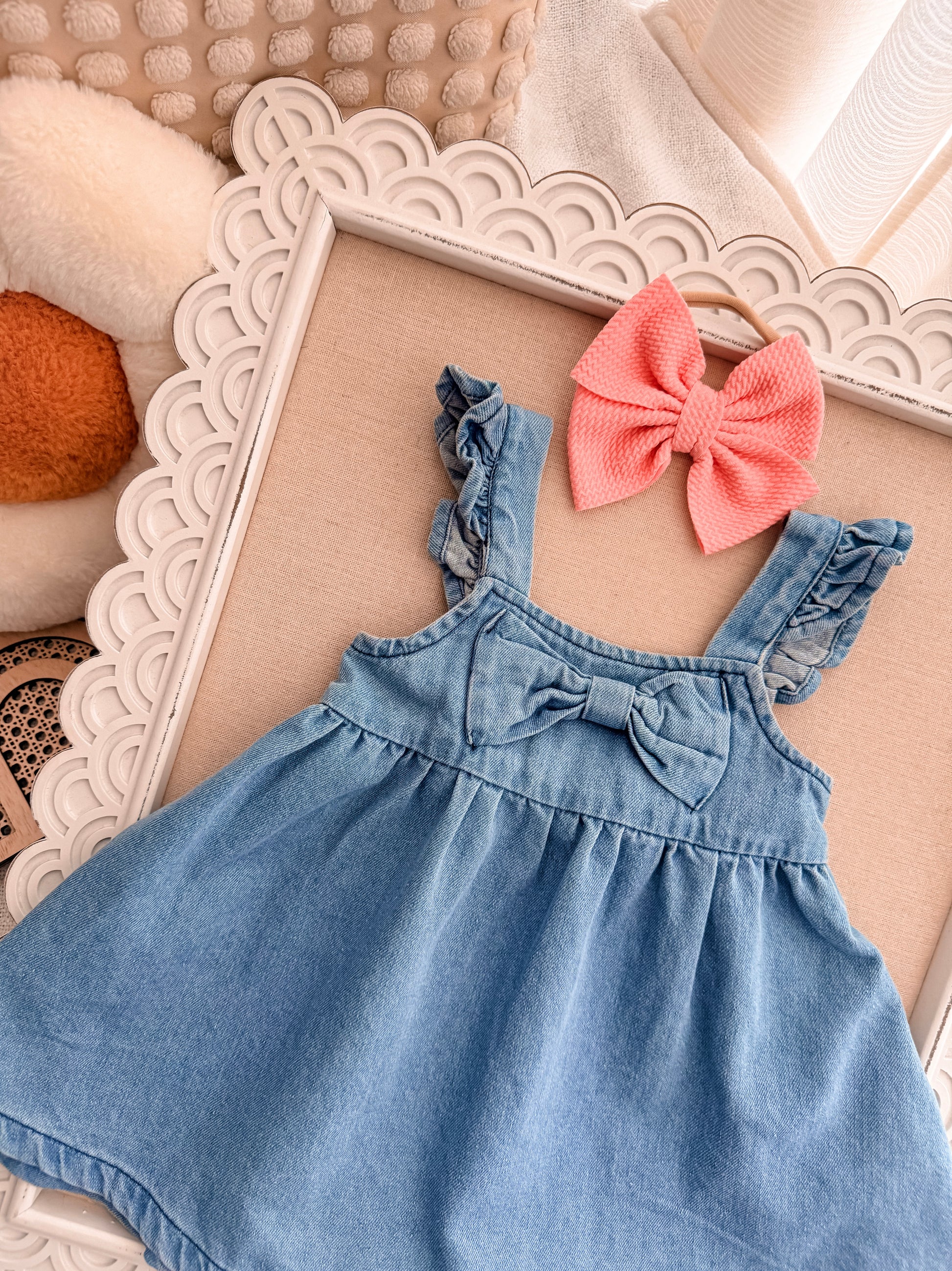 Denim Bow Dress