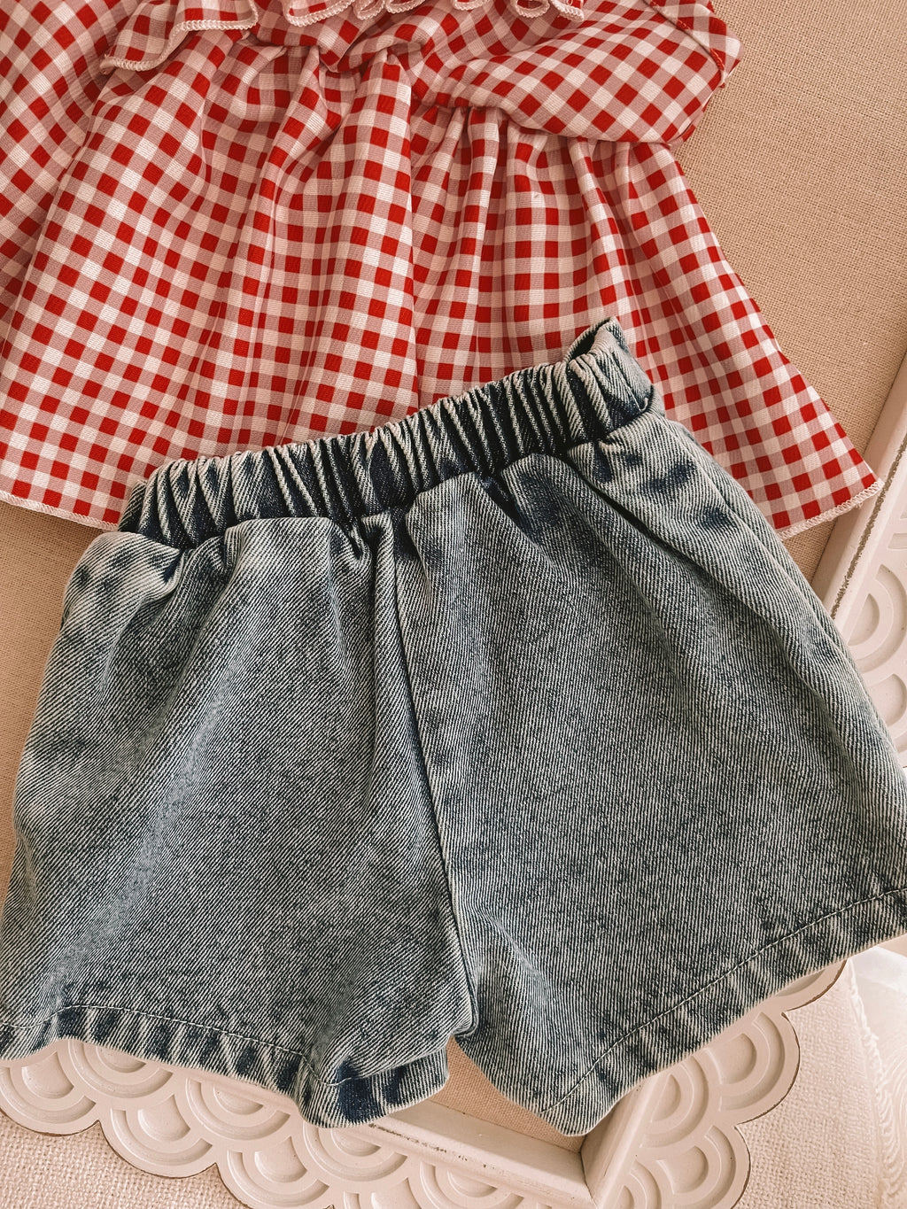 Gingham Skort Set