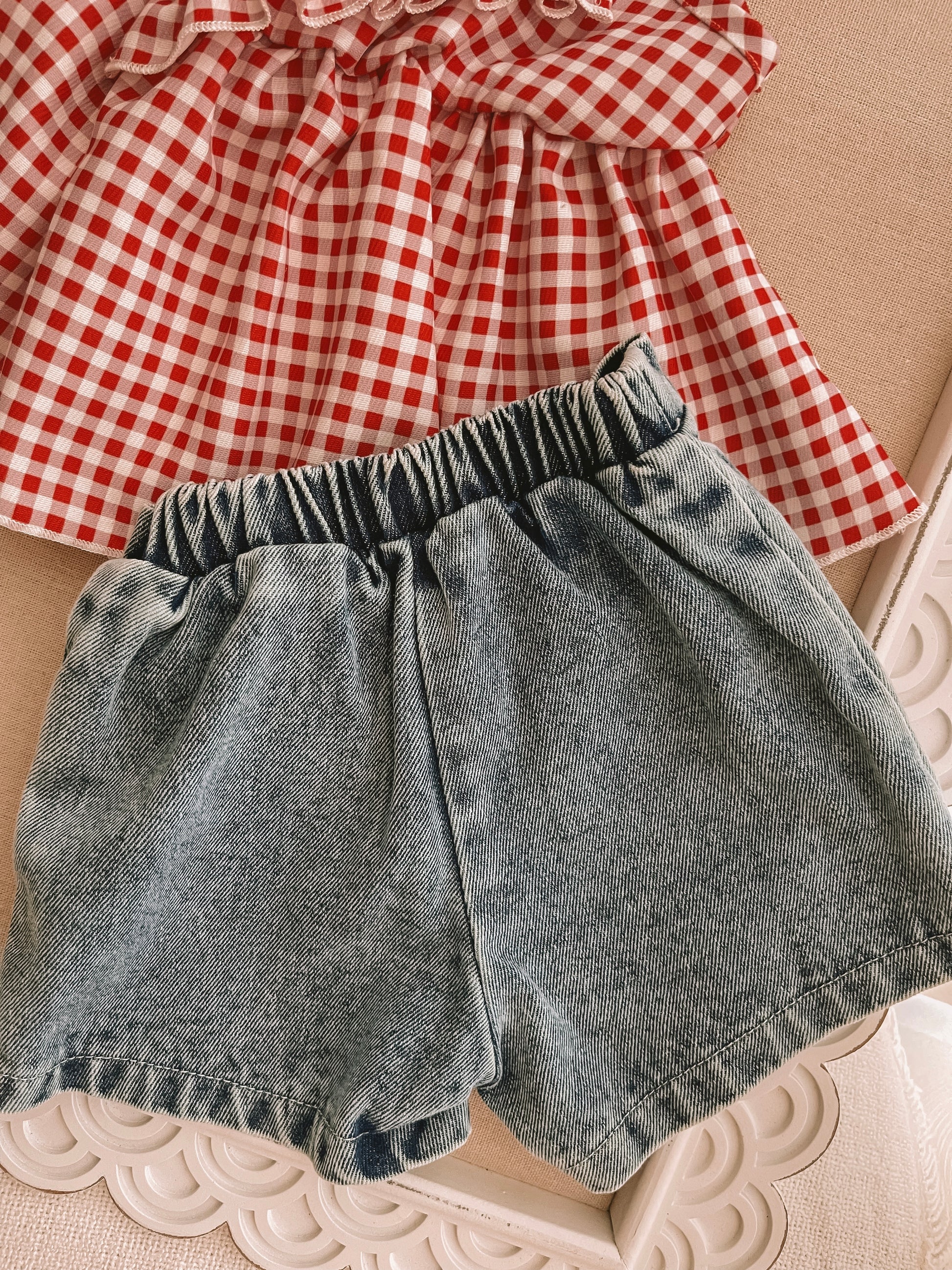 Gingham Skort Set
